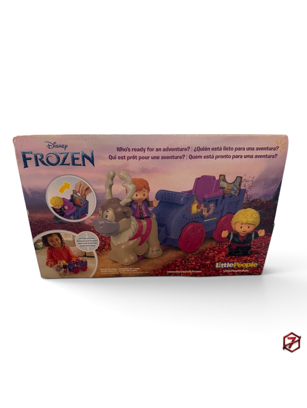 Fisher-Price Little People Disney Frozen Anna & Kristoff’s Wagon GWR87 New - Picture 3 of 8